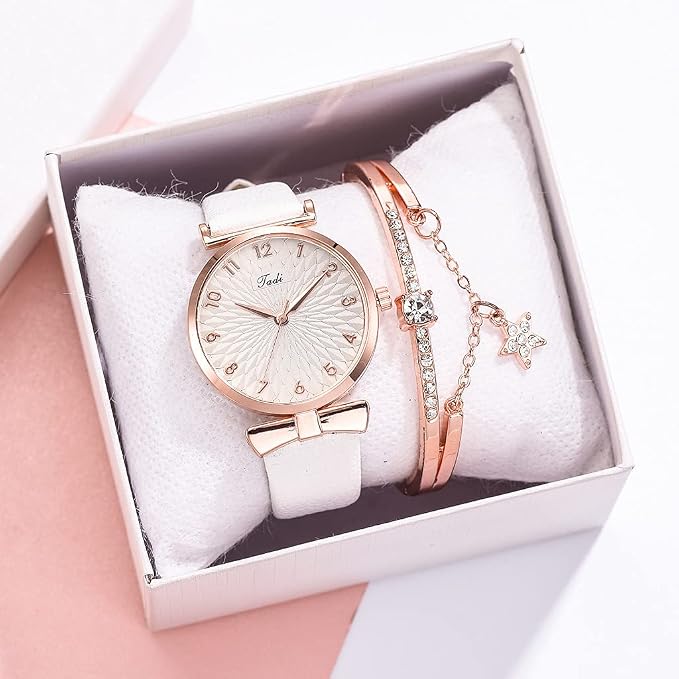 Women Watches and Bracelet Set Elegant