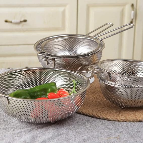 MOMENT Multipurpose Stainless Steel Colander 25CM Strainer Drainer