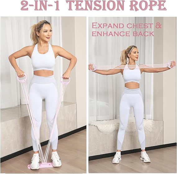 2-in-1 Multifunctional Resistance Bands with 8 Tubes