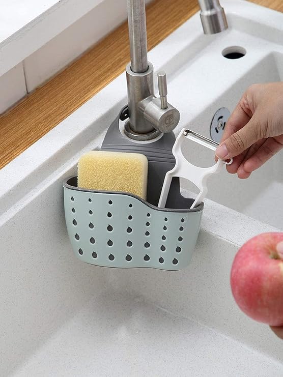 SKY-TOUCH Kitchen Sink Shelf, Sink Storage Basket