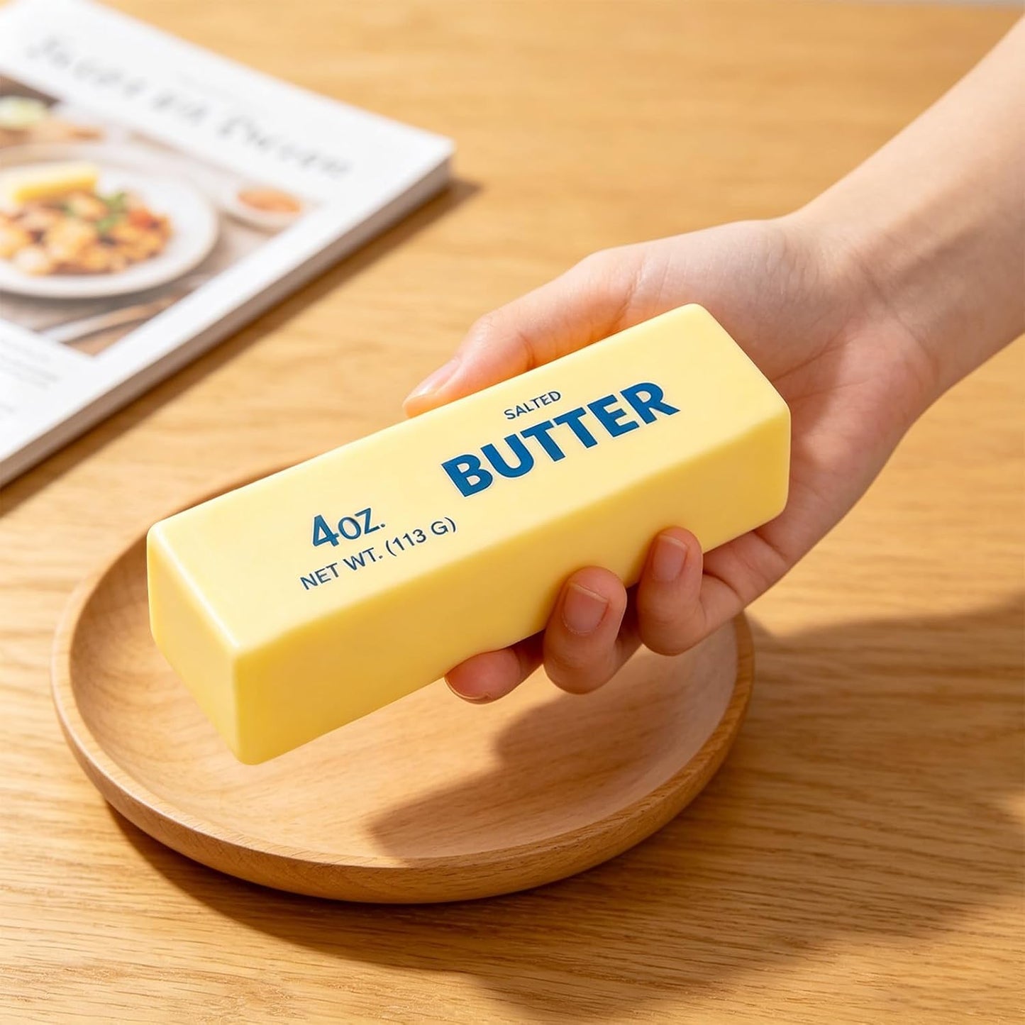 Giant Butter Squeeze Toy | Slow Rising Butter Stick Stress Reliever & Anxiety Relief Toy