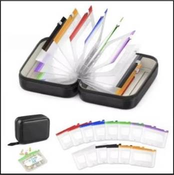 Travel pill organizer set with 14 pouches - portable medicine case UAE