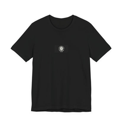 Barbed Wire Streetwear Tee in black - front view, unisex graphic t-shirt UAE