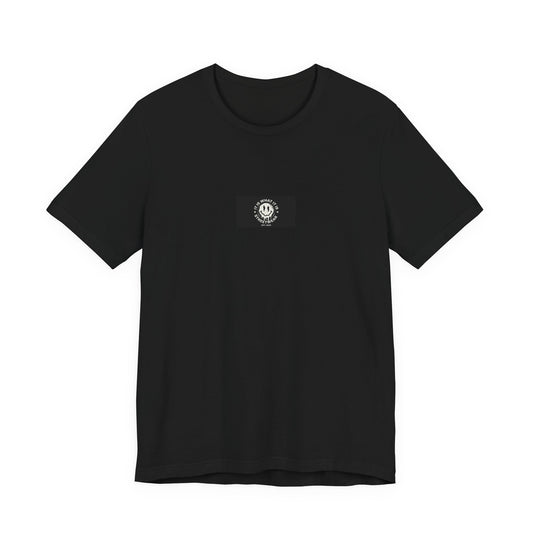 Barbed Wire Streetwear Tee in black - front view, unisex graphic t-shirt UAE
