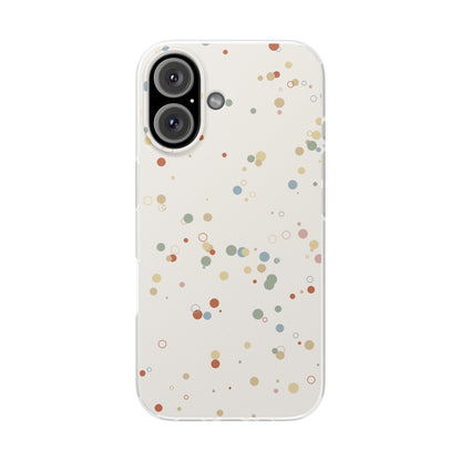 Pastel Confetti Phone Case - aesthetic dot print cover for iPhone and Samsung