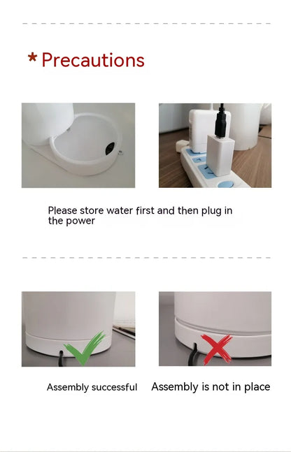 Automatic Pet Water Fountain - detail view