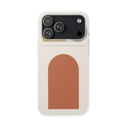Terracotta Bauhaus Phone Case – Minimal Geometric Cover for iPhone & Samsung