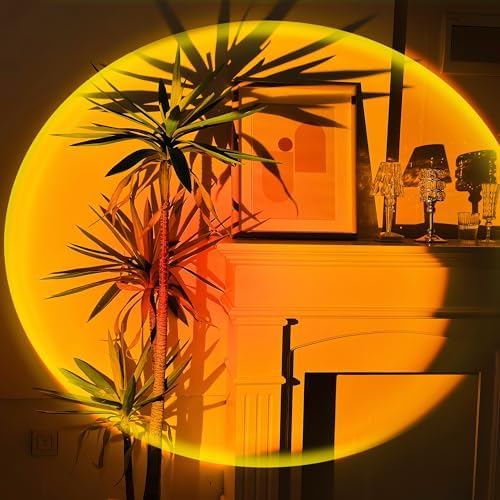 Sunset Projection Lamp – 180° Rotating LED Rainbow Night Light