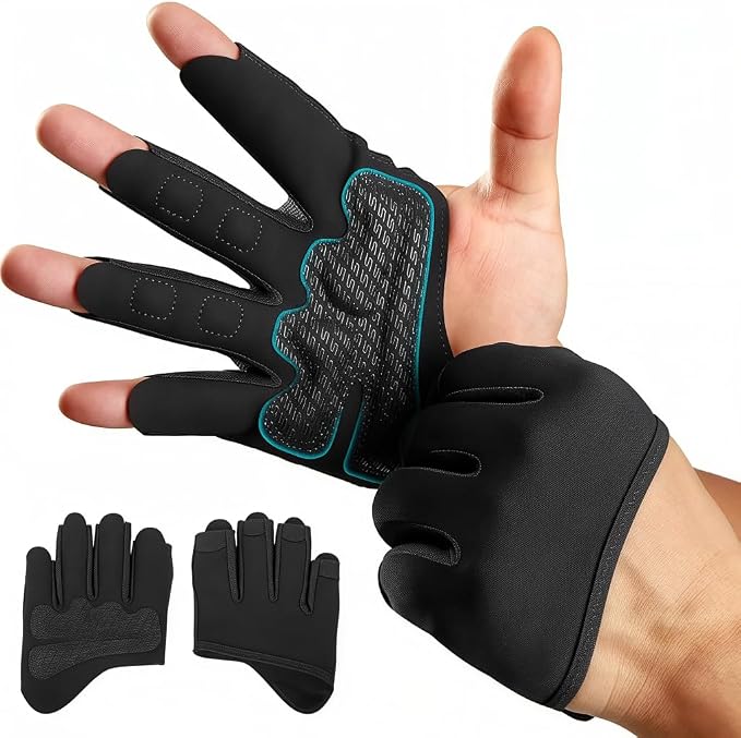 Partial Weight Lifting Gloves, Breathable Fingerless Workout Gloves