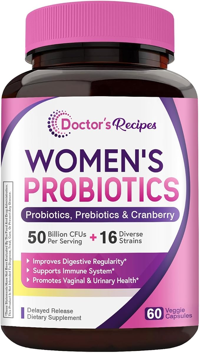 Omni Recipes Probiotic for Women, 60 Caps 50 Billion CFU 16 Strains