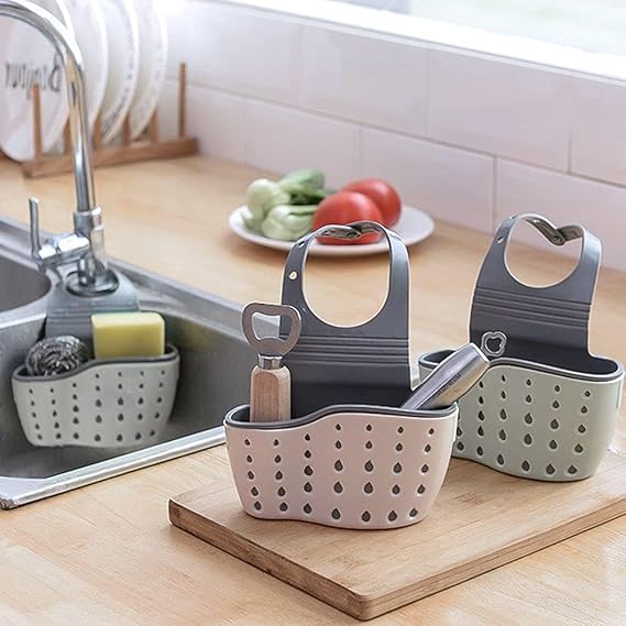 SKY-TOUCH Kitchen Sink Shelf, Sink Storage Basket
