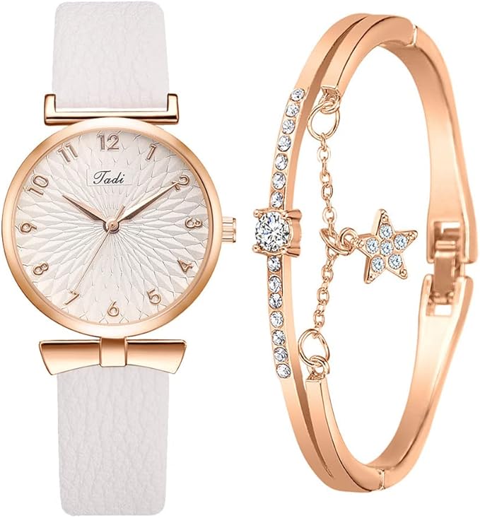 Women Watches and Bracelet Set Elegant