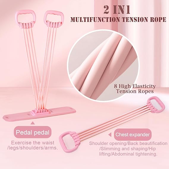 2-in-1 Multifunctional Resistance Bands with 8 Tubes