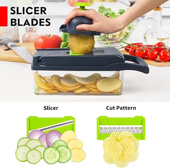 SNIFITAR Vegetable Chopper, Pro Onion Chopper, 14 in 1Multifunctional