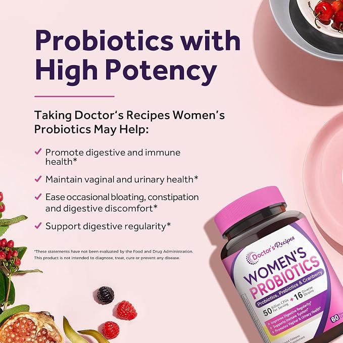Omni Recipes Probiotic for Women, 60 Caps 50 Billion CFU 16 Strains