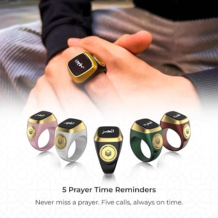 iQIBLA Smart Tasbih Zikr Ring- Muslim Prayer- Prayer timing reminder