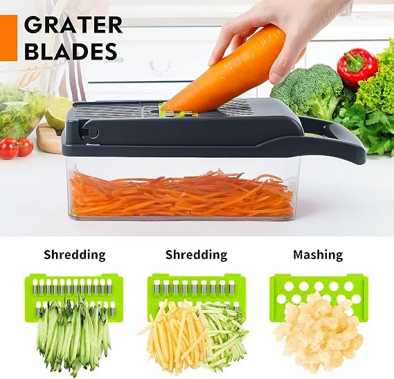 SNIFITAR Vegetable Chopper, Pro Onion Chopper, 14 in 1Multifunctional