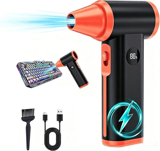 Compressed Air Duster Rechargeable Electric Air Duster for PC Keyboard