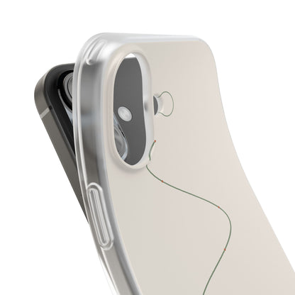 Sage Line Art Phone Case – Minimal Wavy Line Cover for iPhone & Samsung