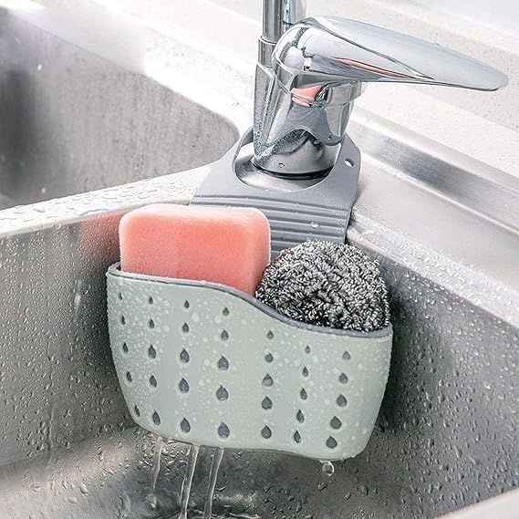 SKY-TOUCH Kitchen Sink Shelf, Sink Storage Basket