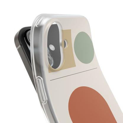 Terracotta Bauhaus Phone Case – Minimal Geometric Cover for iPhone & Samsung