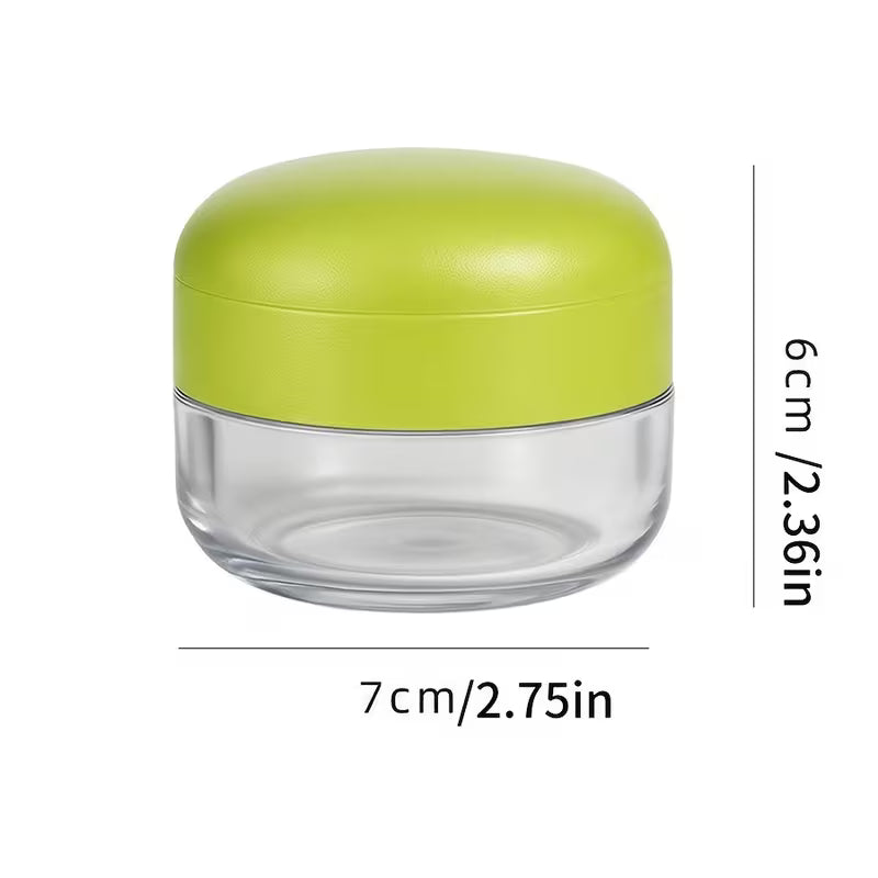 Garlic Mincer Jar stainless mesh grid close-up