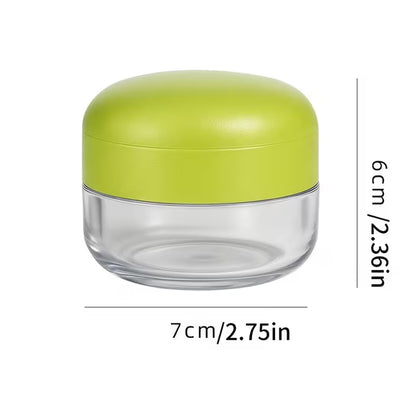 Garlic Mincer Jar stainless mesh grid close-up