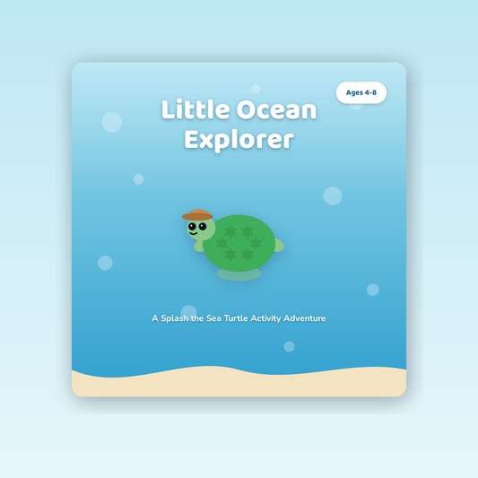 Little Ocean Explorer — 49 Sea Creature Activities for Kids (Digital PDF, Ages 4-8)